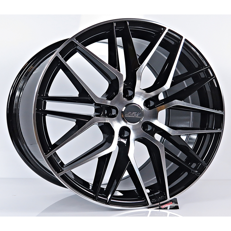 ล้อแม็กซ์ SSW Vorsteiner S348 สีดำหน้าเงา 7-16นื้ว 5รู114 ET35 [21767]