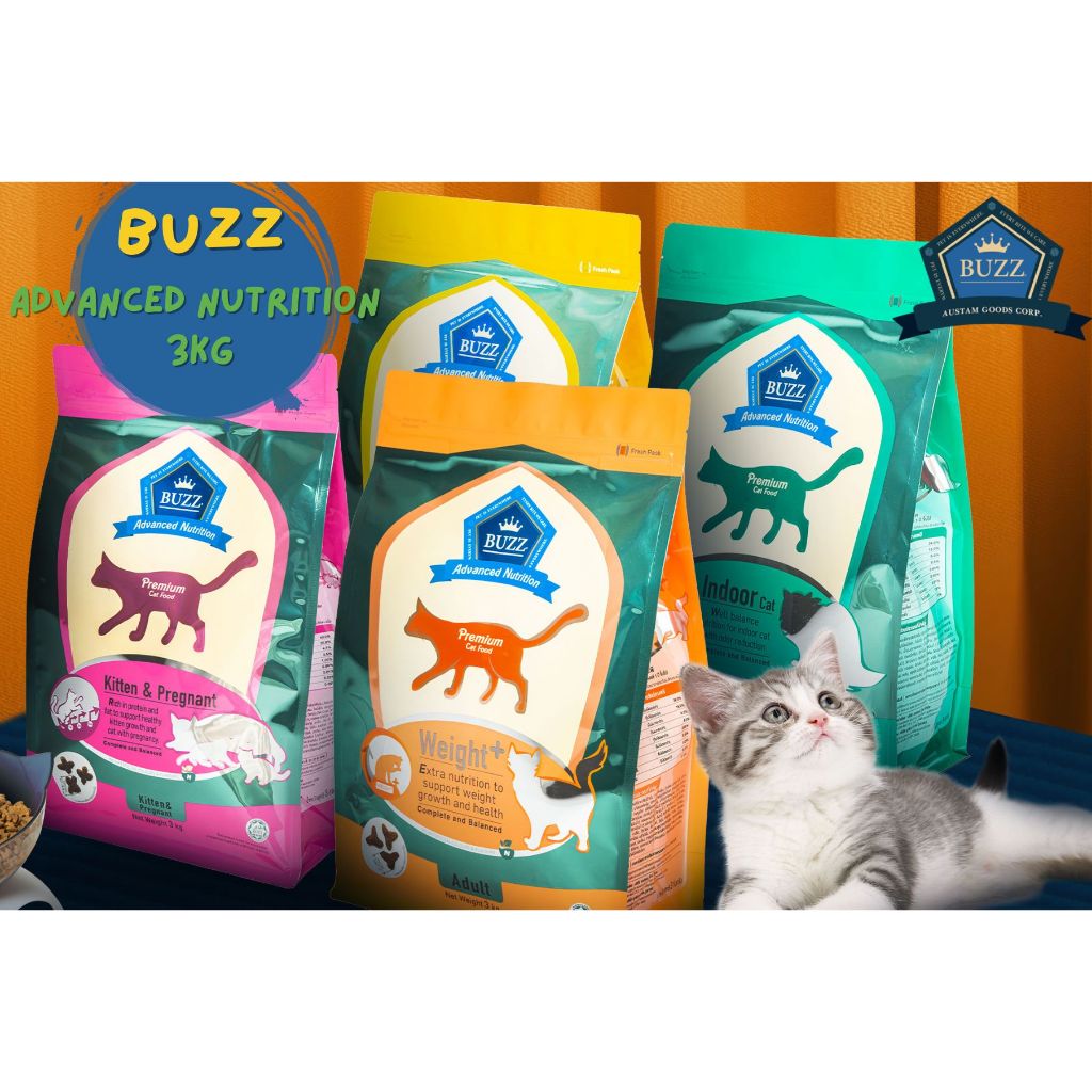 Buzz Advanced Nutrition อาหารแมว 3kg.