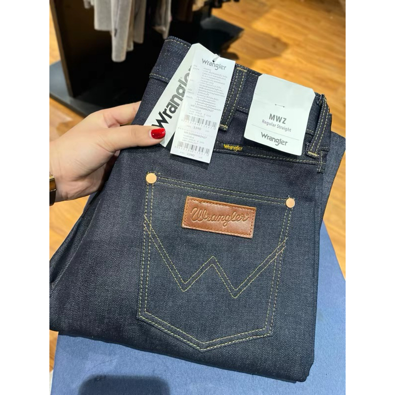 กางเกงยีนส์Wranglerริมแดง
