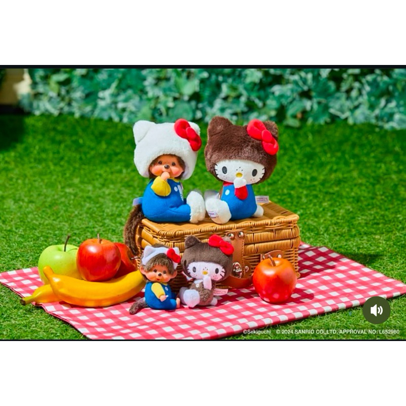 Monchhichi x kitty ขอฃแท้🇯🇵🇯🇵