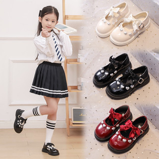 118 รองเท้าเด็ก รองเท้าคัชชูเด็กหญิง