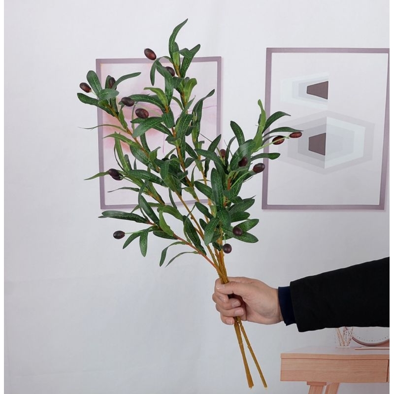 กิ่งมะกอกปลอม Olive tree 1 ต้นมี 3 กิ่ง พร้อมส่งจากไทยจ้า🥰🇹🇭