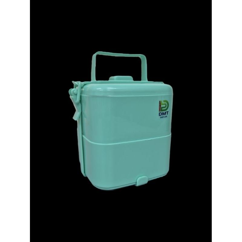 ปิ่นโต 2ชั้น ทรงเหลี่ยม