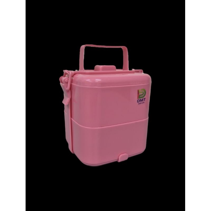 ปิ่นโต 2ชั้น ทรงเหลี่ยม