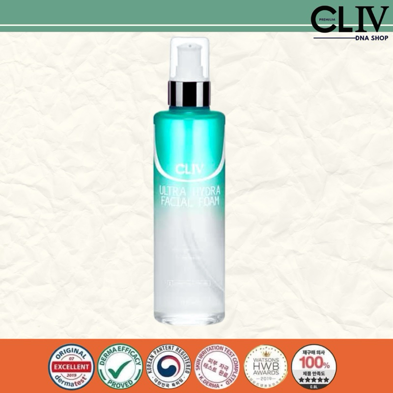 [ของแท้💯]โฟมเนื้อเจล CLIV Ultra Hydra Facial Foam 250ml.