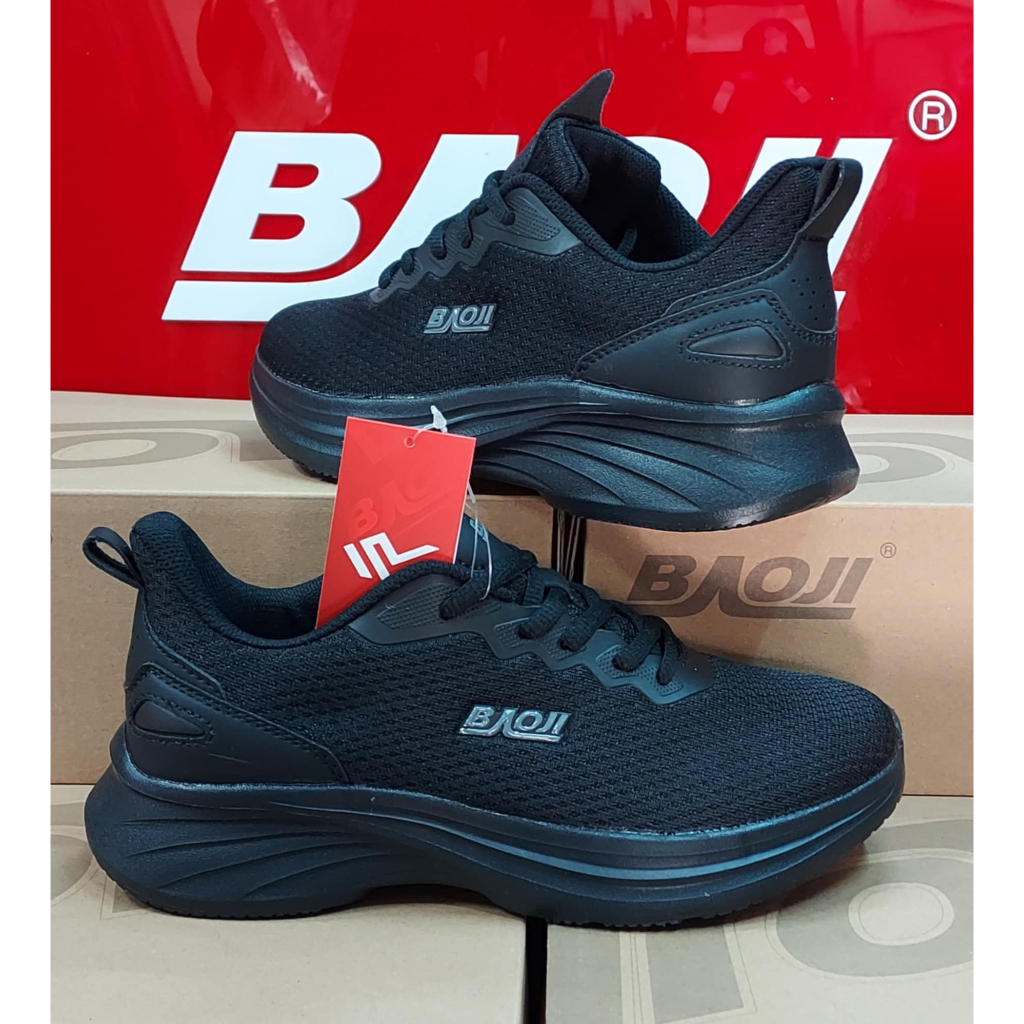 บาโอจิรองเท้าผ้าใบผู้หญิง BJW 1119 สีดำล้วน งานดีมาก สวยมาใหม่ ใส่นุ่ม เบา สบายเท้า