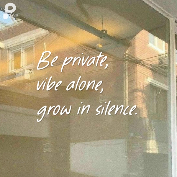 TXEN009	Be Private Vibe Alone สติ๊กเกอร์คำคม Be Private Vibe Alone