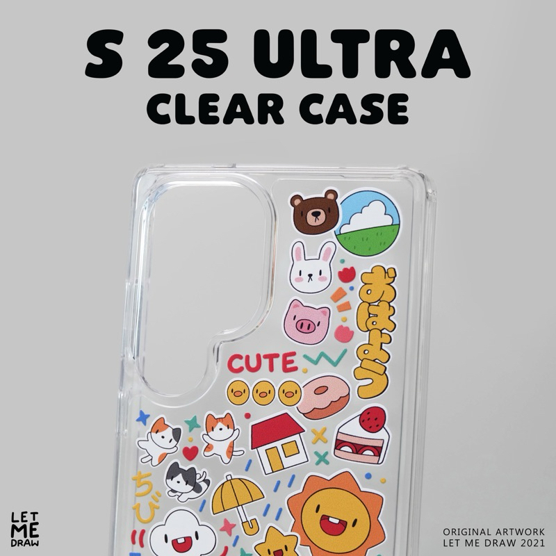 Samsung S25 Ultra Clear Case LETMEDRAW แจ้งสีของโลโก้ทางแชท