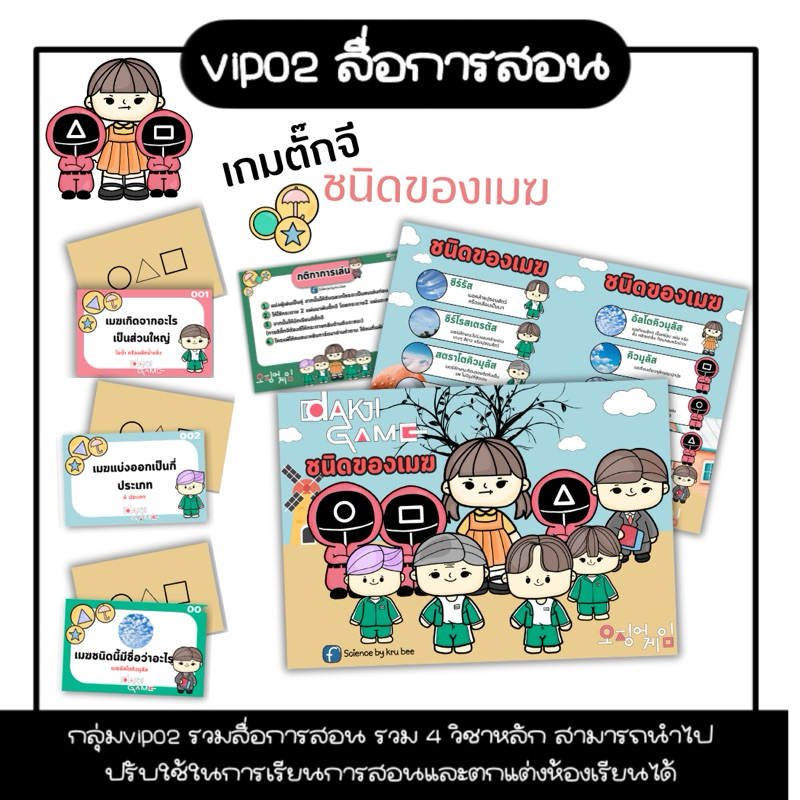 สื่อการสอนเกมตั๊กจี เรื่อฃชนิดของเมฆ