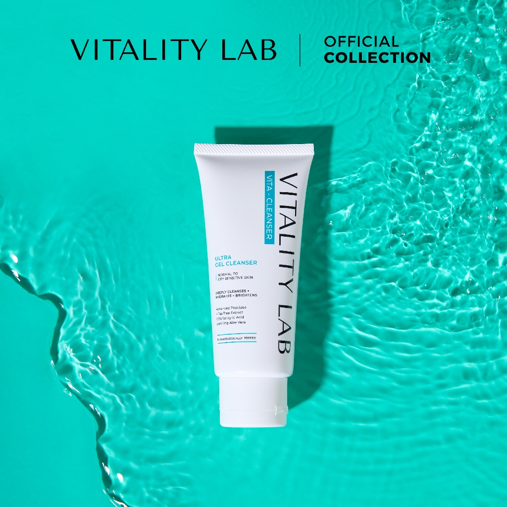 เจลล้างหน้า Vita-Cleanser สำหรับผิวแพ้ง่ายและผิวปกติ พร้อม Tea Tree และ Aloe Vera จาก VITALITY LAB รูปที่ 5