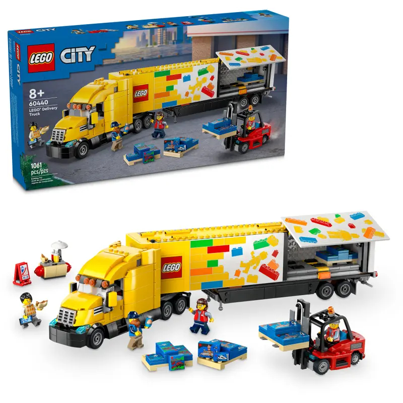 (ของแท้) Lego City 60440 Yellow Delivery Truck