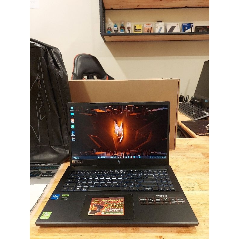 Acer Nitro V15 ANV15-51-578S i5-13420H RTX2050 RAM16GB.DDR5 SSD512GB.G4 สภาพนางฟ้า99.9%