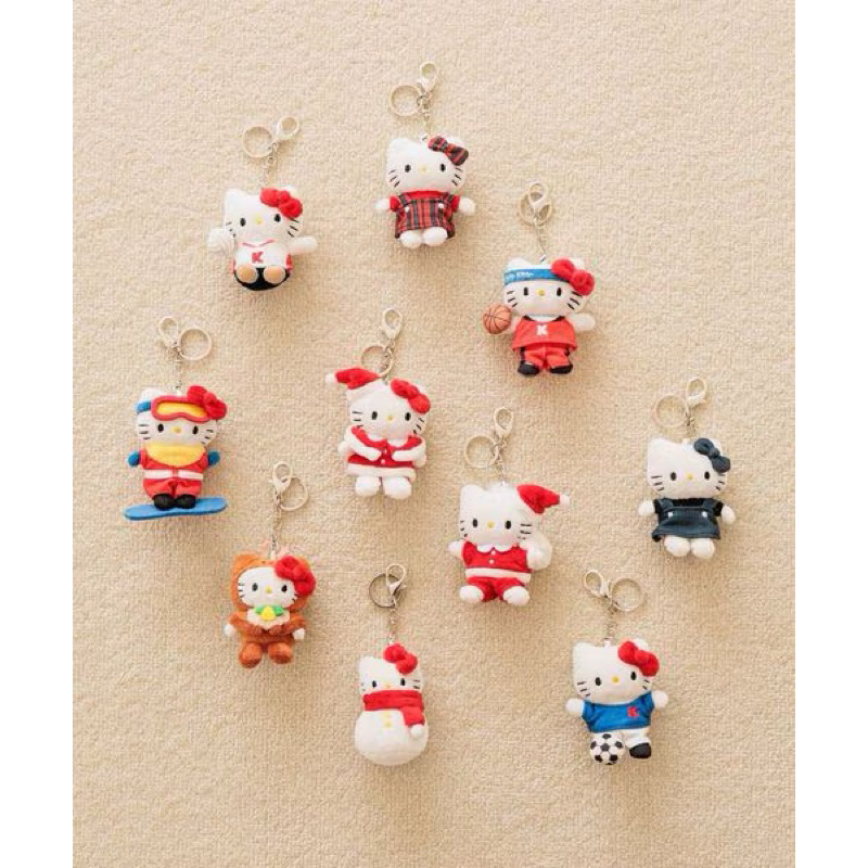 พวงกุญแจ พวงกุญแจห้อยกระเป๋า คิตตี้ ซานริโอ้ Lowrys Farm x Hello Kitty Keychain Sanrio