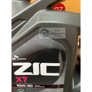 ZIC X7 เบนซิน 10W40 น้ำมันเครื่องยนต์เบนซินสังเคราะห์แท้ 100% SAE 10W40 API SP ขนาด 4 ลิตร (00002061)