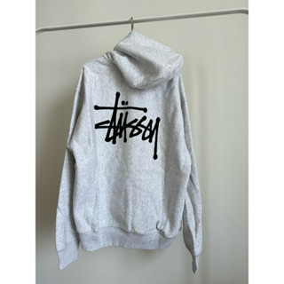 [ของแท้] STÜSSY BASIC HOODIE ASH HEATHER (US) พร้อมส่ง