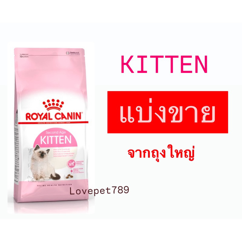 ‼️แบ่งขาย‼️อาหารแมว Royal Canin Kitten สูตรลูกแมว ช่วงวัย 4-12 เดือน