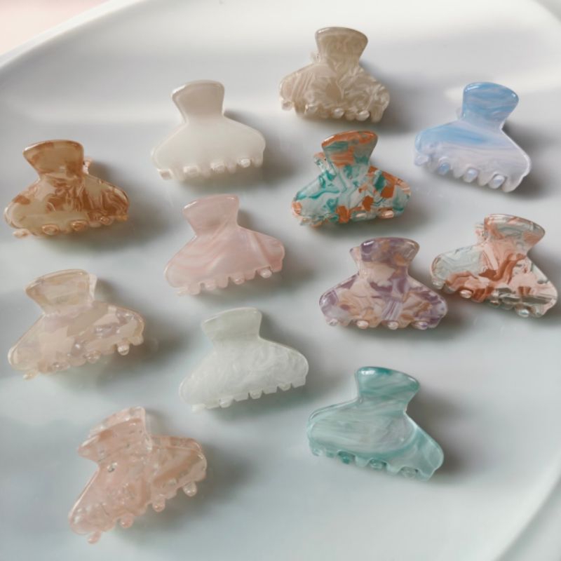 กิ๊บหนีบผม ขนาดเล็ก 3.5 cm. ลายหินอ่อน 1ชิ้น