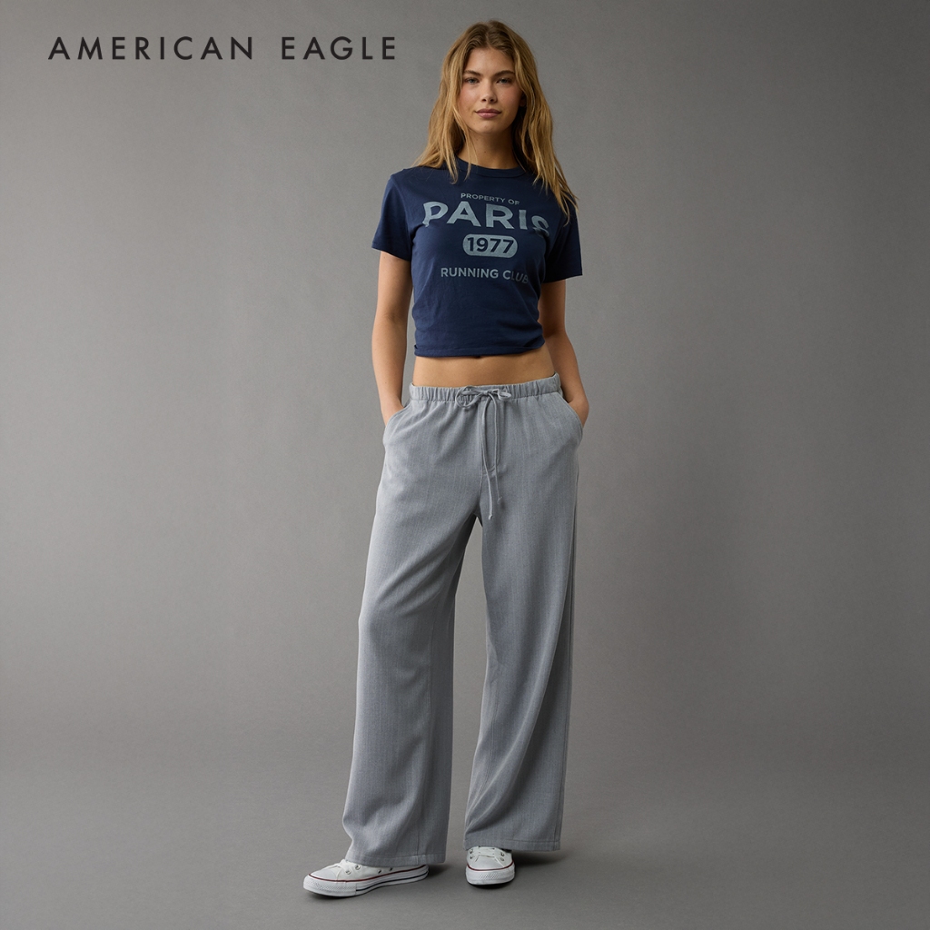 American Eagle Low-Rise Pull-On Poppy Trouser กางเกง ผู้หญิง ขายาว (EWJP 032-5382-050)