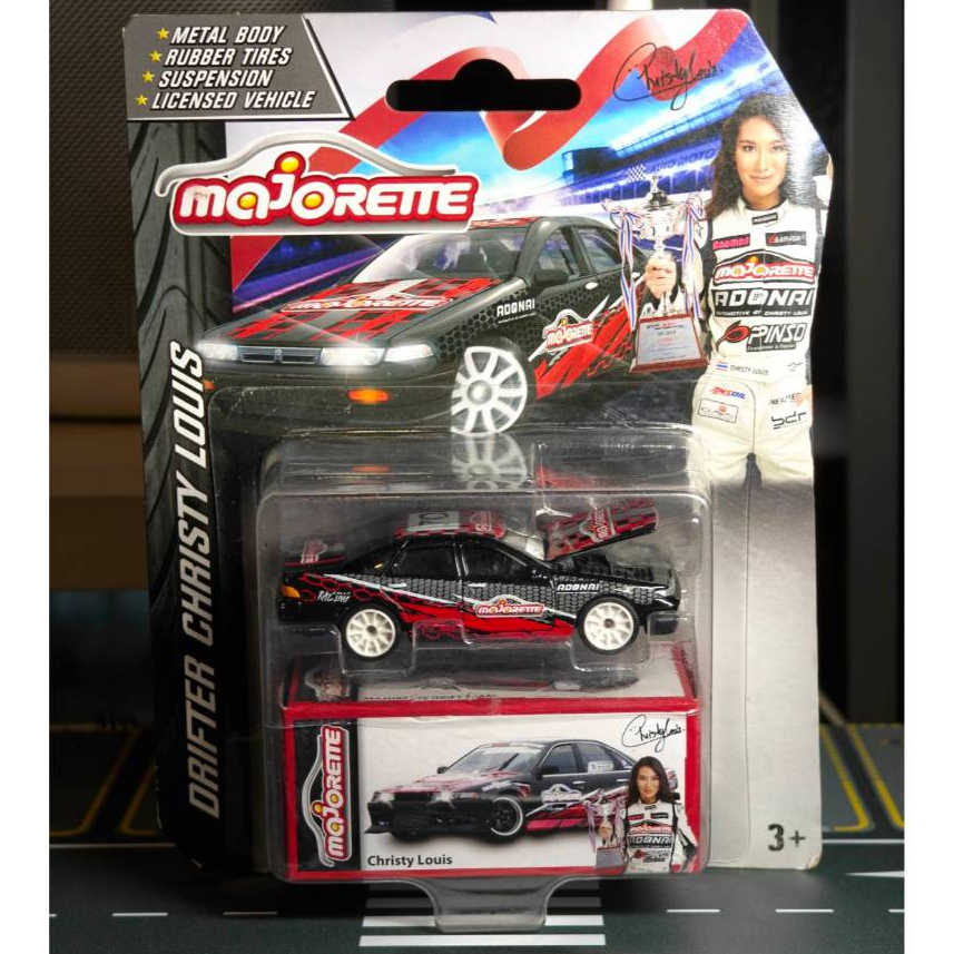 Majorette Nissan Cefiro A31 Black - White Wheels