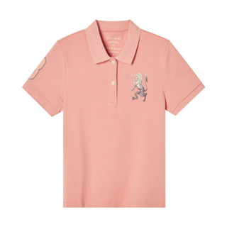 GIORDANO เสื้อโปโลผู้หญิง Women's 3D Lion Polo 05314222