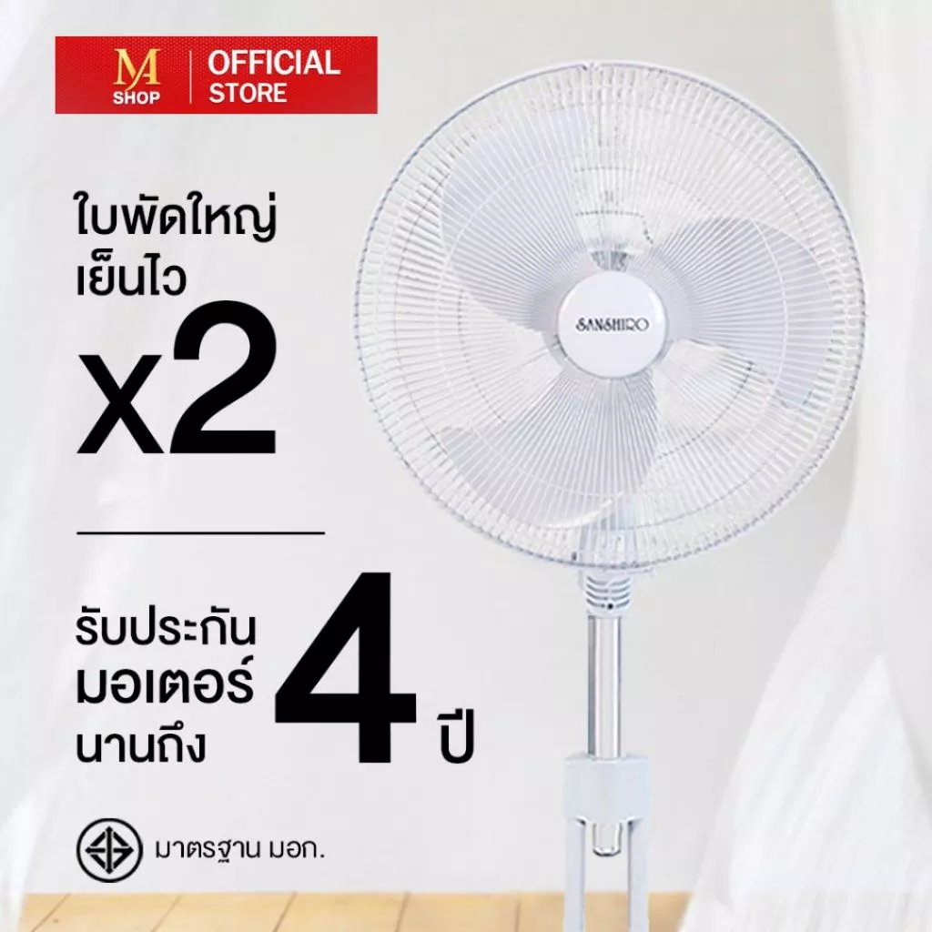 SANSHIRO ซันชิโร่ พัดลมอุตสาหกรรม 18 นิ้ว ประหยัดไฟ thumbnail 4
