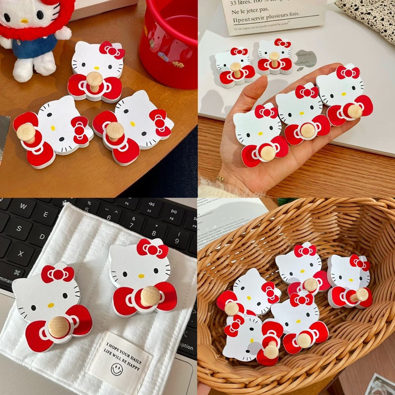 พร้อมส่ง🍎 ที่แขวนของ ตะขอ Kitty คิตตี้ ที่แขวนของติดผนัง ไม่ต้องเจาะ ที่แขวนกุญแจ ติดผนัง ติดโต๊ะ ติดตู้เย็น 32017