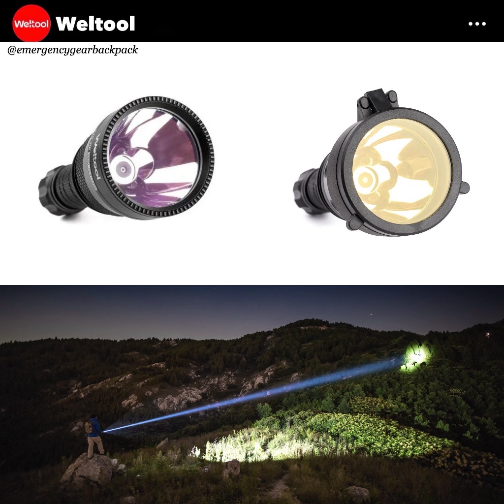 Weltool T11 Focused Long Throw Searchlight 743 Lumens 680M