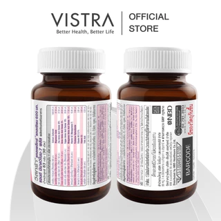 [แพ็คคู่ 2 ขวด] VISTRA CALPLEX CALCIUM 600 MG AND MENAQUINONE-7 PLUS (30 เม็ด) 63g