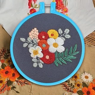 สะดึงพลาสติก สะดึงปักผ้า Embroidery Hoop (คละสี)