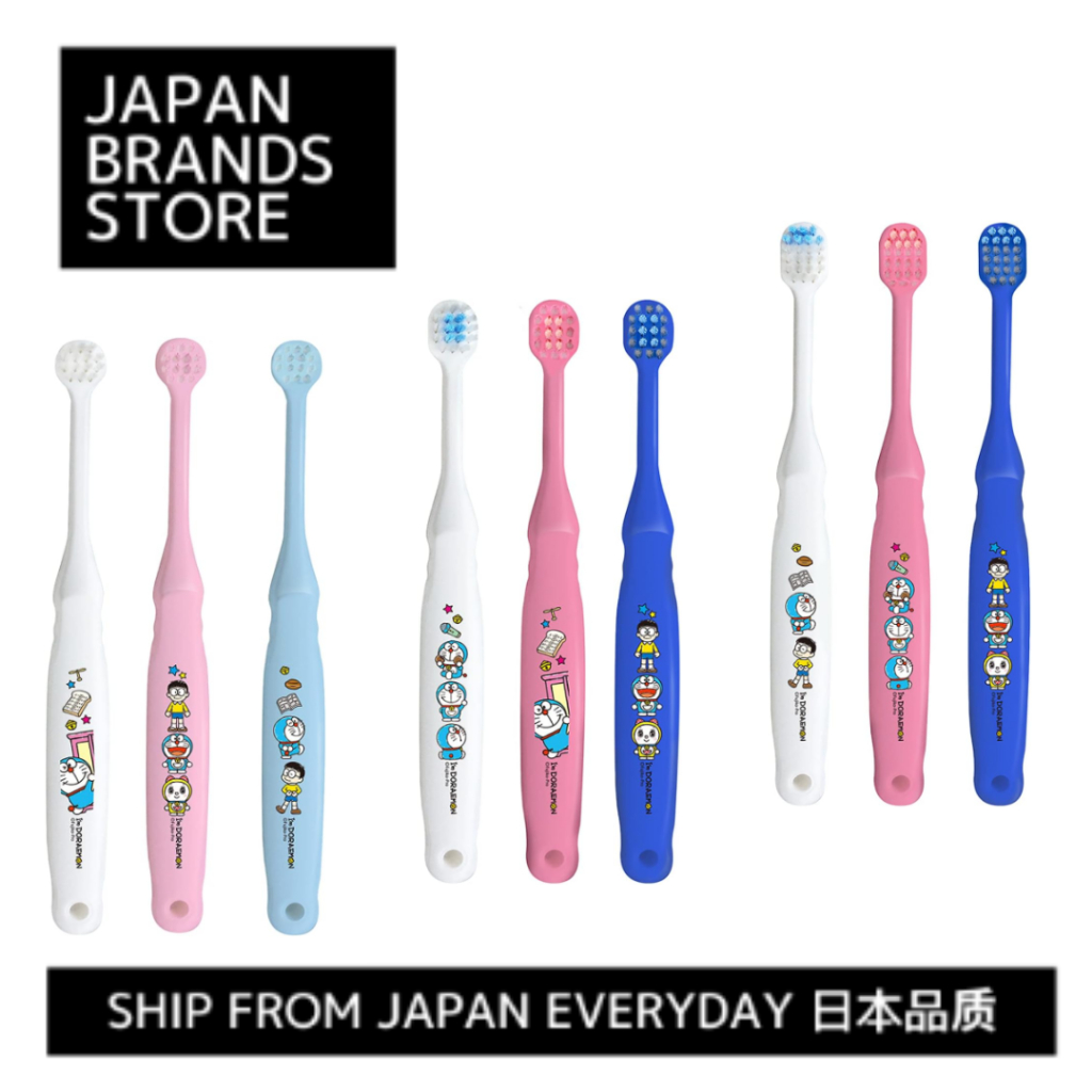 [Ship from Japan Direct] Ebisu Kids I'm Doraemon Toothbrush, Soft, 6-Pack, Ages 0.5-2 / 2-6 / 6+