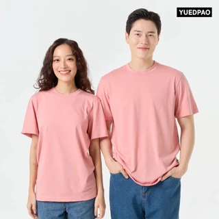 Yuedpao Ultrasoft Non-Iron [NEW] เสื้อยืดคอกลม ผ้านุ่มใส่สบาย ไม่ย้วย ไม่หด ไม่ต้องรีด เสื้อยืดสีพื้น Set Pink rose