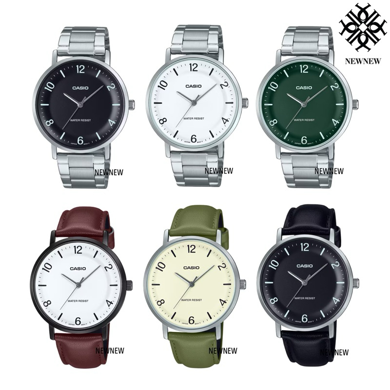 CASIO นาฬิกาข้อมือ MTP-VT03D-1B MTP-VT03D-3B MTP-VT03D-7B MTP-VT03BL-7B MTP-VT03L-1B MTP-VT03L-7B ขอ