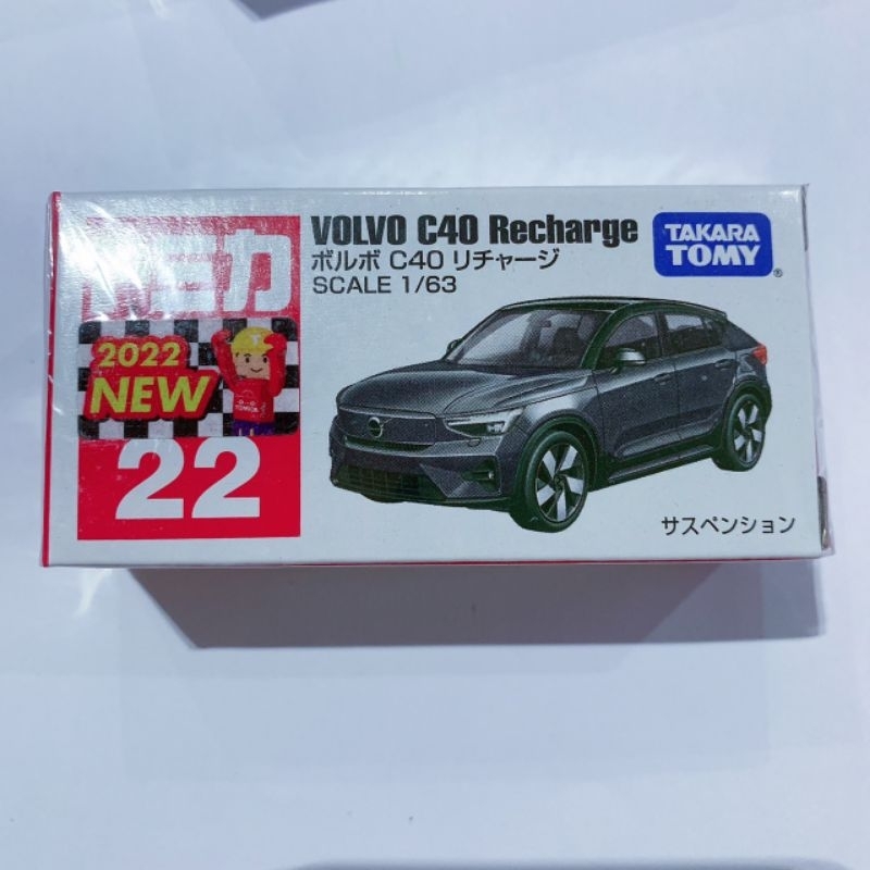 ​TOMICA​ No​.22 Volvo C40 ​(ของแท้ ลอตญี่ปุ่น สติ๊กเกอร์ First lot)