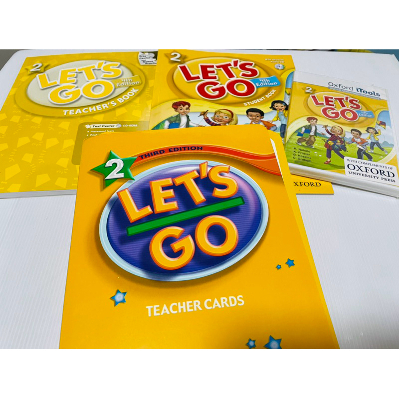 แท้ สภาพดี แบบเรียน+คู่มือครู+Cards+CD ITools ภาษาอังกฤษ Let’s Go ป.2 รวม 4 รายการ 480 บาท