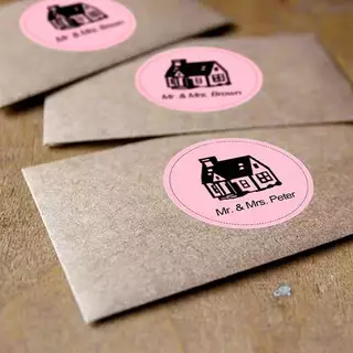 สติ๊กเกอร์ความร้อนสี วงกลม ขนาด 30x30 mm.40x40 mm. สติ๊กเกอร์สี ฉลากสินค้า Color Sticker.