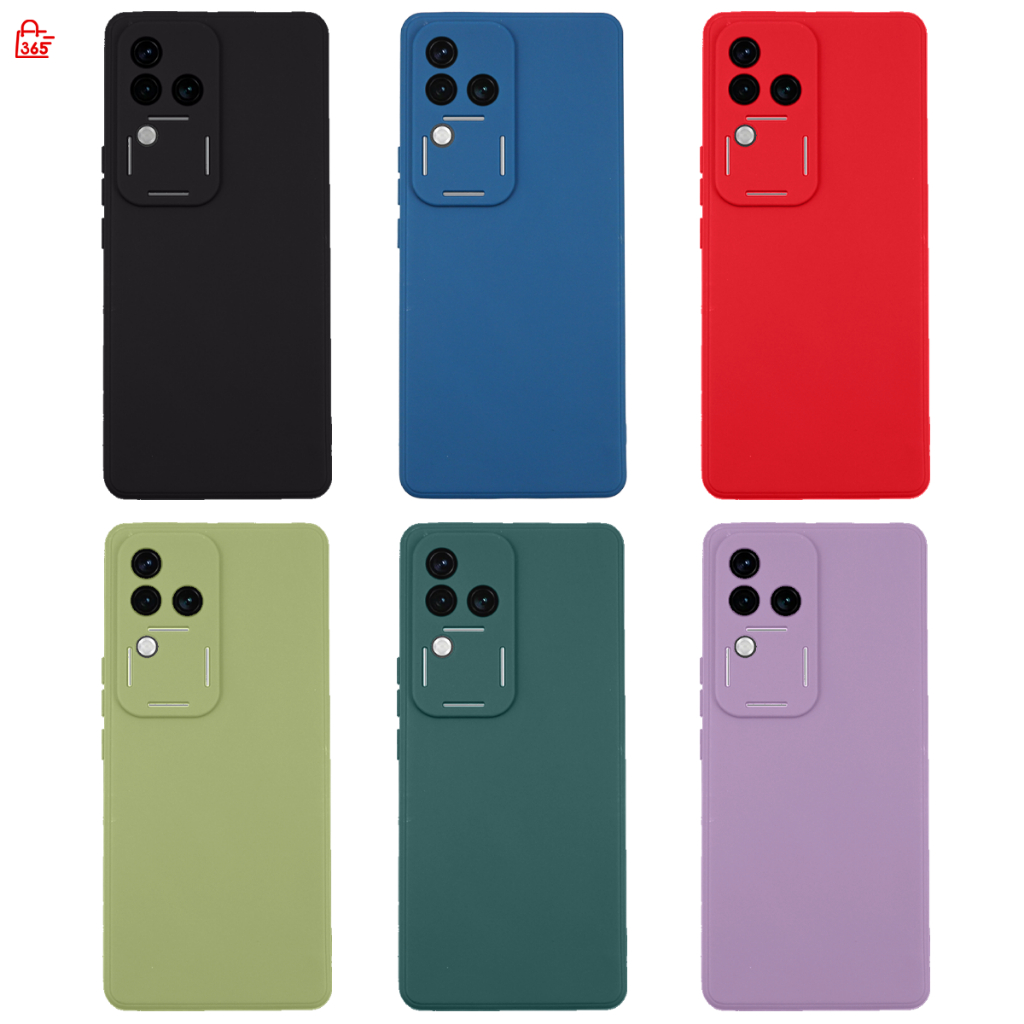 เคส สำหรับ Vivo V30 Pro V2319 เคสซิลิโคนนิ่ม สีพื้น กันกล้อง TPU บาง