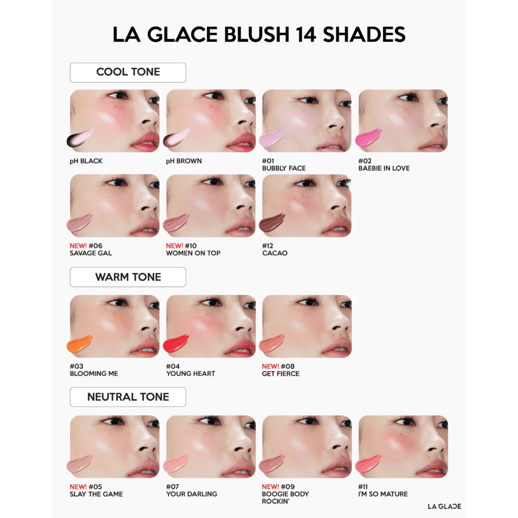 La Glace Baebie Blush ครีมบลัช 14 เฉดสี ของแท้จากบริษัท thumbnail 7