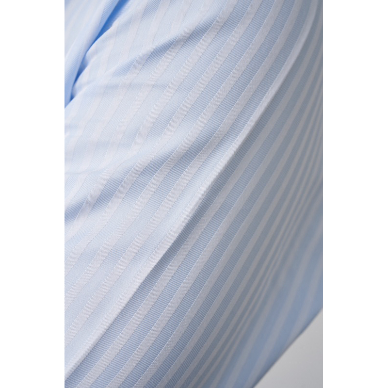 The Finery - The Windsor Pita Shirt in Blue Herringbone เสื้อเชิ้ต Formal ผู้ชาย ปก Italian Cutaway