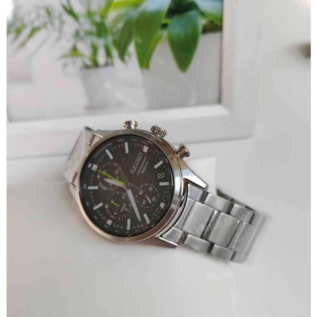 นาฬิกา Seiko Quartz Chronograph รุ่น SSB419P1 นาฬิกาข้อมือผู้ชาย กระจก Sapphire ของแท้ 100% ประกันศุนย์ Seiko ไทย