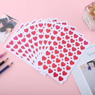 🧡สติกเกอร์หัวใจวิบวับ🧡สติ๊กเกอร์รูปหัวใจ📌ส่งในไทย ✔️sticker งานDIY ปัจฉิม วาเลนไทน์ วันแห่งความรัก