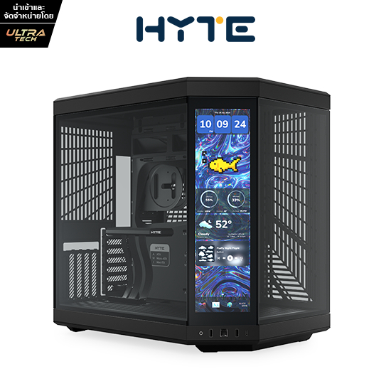 HYTE Y70 14.9 TOUCH INFINITE BLACK/BLACK (COMPUTER CASE / คอมพิวเตอร์เคส)