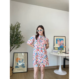 PYCK CLOTHING 🐰 BUNNY SET ชุดเซ็ทเสื้อคอปกหูกระต่าย ลายน่ารัก ทรงสวย