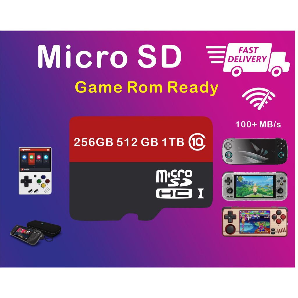 Mico SD A1 Fast Speed with Game Rom Ready for Retriod Pocket 3 4 5 Miyoo mini plus Miyoo A30 RG CUBE
