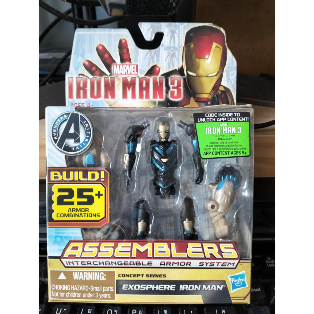 Marvel Iron Man 3 Assemblers Exosphere Iron Man Figure Hasbro
