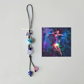 Sebofficial | Phone charm | สายคล้องโทรศัพท์มือถือเชือกเทียนถัก สายคล้องกล้องถ่ายรูป ไดอารี่ พวงกุญแจ ออกแบบตามปกเพลง 🗝