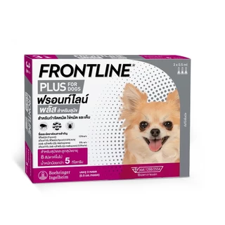 FRONTLINE PLUS DOG Size XS (<5 kg) ฟรอนท์ไลน์ พลัส ยาหยดกำจัดเห็บหมัดสำหรับสุนัข (น้ำหนัก < 5 กก.)
