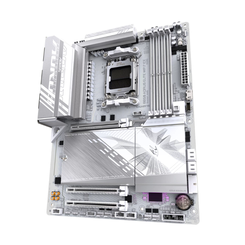 MAINBOARD (เมนบอร์ด) GIGABYTE B850 AORUS ELITE WIFI7 ICE (AMD SOCKET AM5 DDR5 ATX)