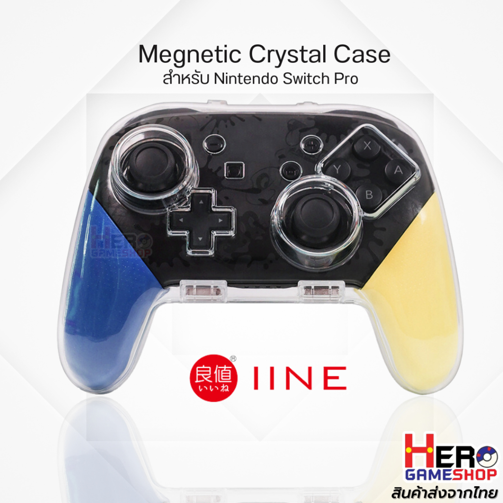 [IINE]เคส Joy Pro Nintendo Switch แบบใส เปิด-ปิดด้วย แม่เหล็กติดแน่น  วัสดุ PC Crystal  กันกระแทกได้ 🇹🇭พร้อมส่งในไทย🇹🇭