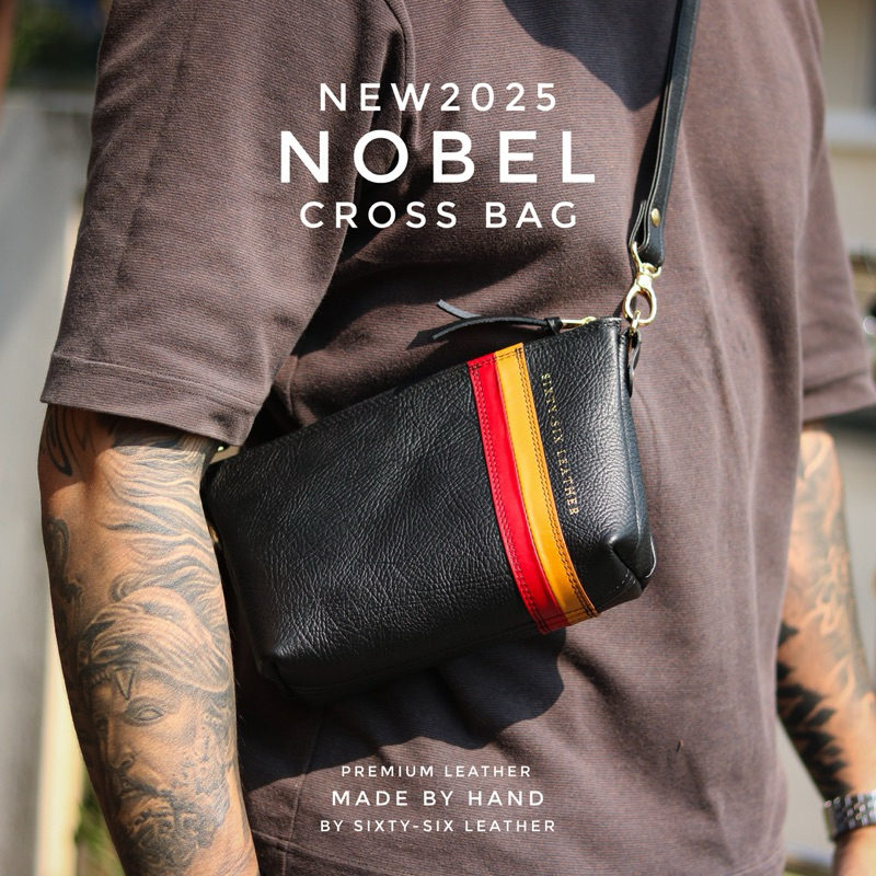 กระเป๋าคาดอกใบเล็กหนังแท้ รุ่นNobel รุ่นใหม่ล่าสุด2025