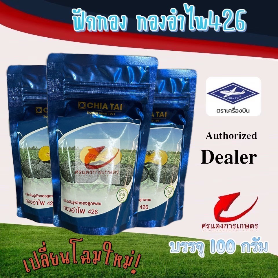 เมล็ดพันธุ์ ฟักทองอำไพ426  100g